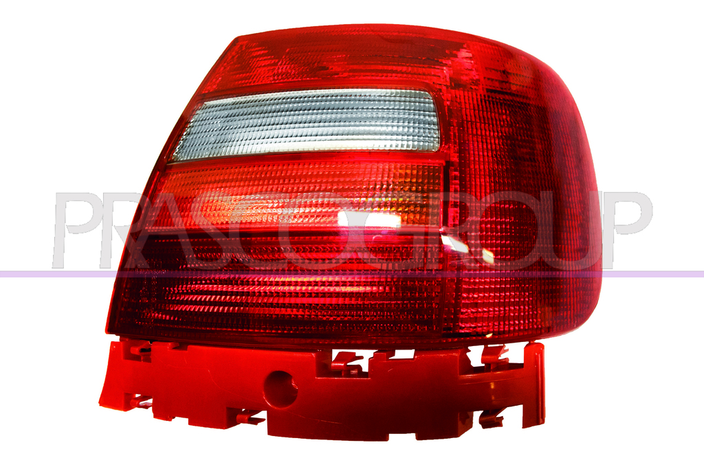 FANALE POSTERIORE DESTRO-SENZA PORTALAMPADA-ROSSO-BIANCO-4 PORTE MOD. 97 >