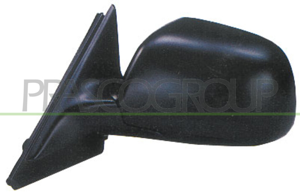 DOOR MIRROR LEFT-ELECTRIC-BLACK-HEATED-FLAT/BLUE