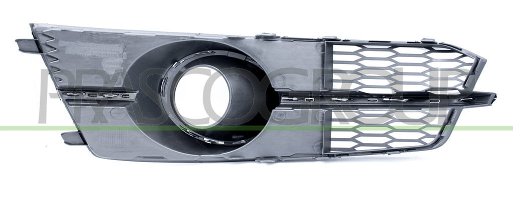 BUMPER GRILLE RIGHT-BLACK-WITH FOG LAMP HOLES-WITH CHROME FRAME AND CHROME MOLDING MOD. S-LINE