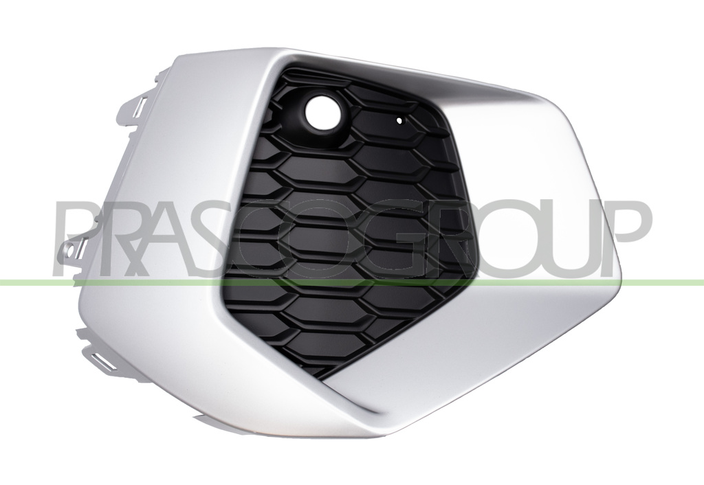 BUMPER GRILLE RIGHT-BLACK-WITH SILVER FRAME