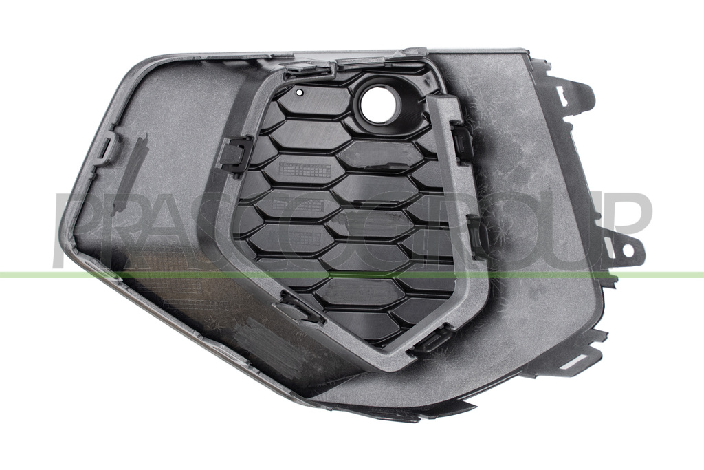 BUMPER GRILLE RIGHT-BLACK-WITH SILVER FRAME