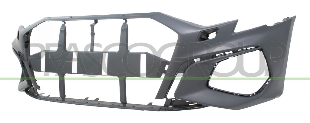 FRONT BUMPER-PRIMED-WITH HEADLAMP WASHER HOLES-WITH CUTTING MARKS FOR PARK ASSIST