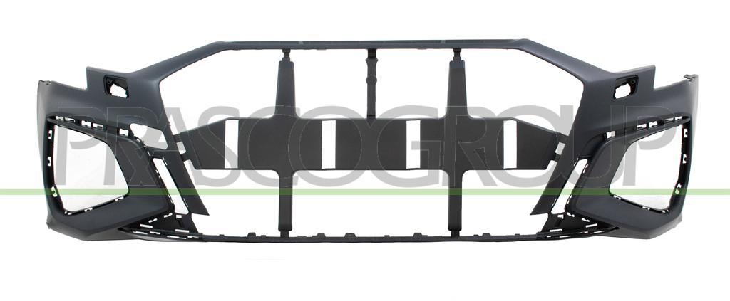 FRONT BUMPER-PRIMED-WITH HEADLAMP WASHER HOLES-WITH CUTTING MARKS FOR PARK ASSIST