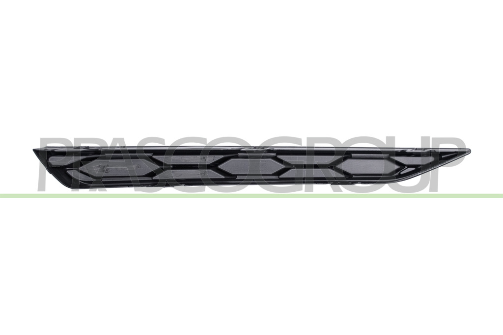 FRONT BUMPER GRILLE LEFT-LOWER-BLACK-GLOSSY