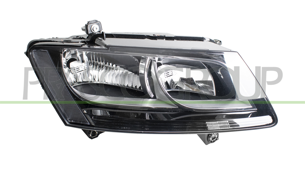 OPTICA DERECHA H7+H7 ELECTRICA-CON MOTOR-NEGRA