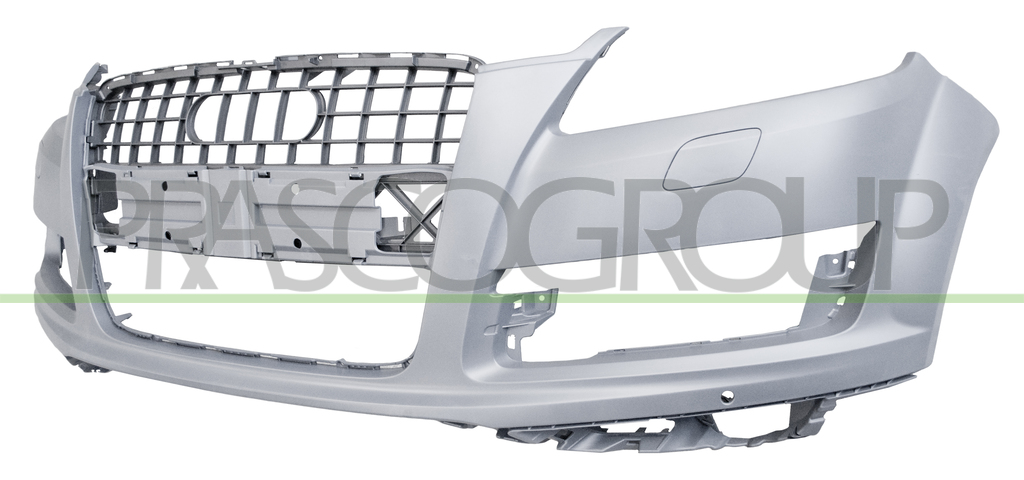 FRONT BUMPER-PRIMED-WITH PDC+SENSOR HOLDERS-WITH HEADLAMP WASHER HOLES-W/HEADLAMP WASHER COVER