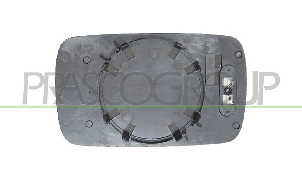MIRROR GLASS BASE LEFT-FLAT-BLUE