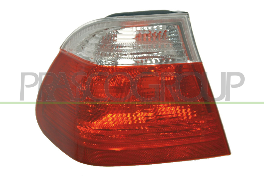 RUECKLEUCHTE LINKS-AUSSENVERSTELLBAR-OHNE FASSUNG MOD. 4 TUERIG ROT-WEISS