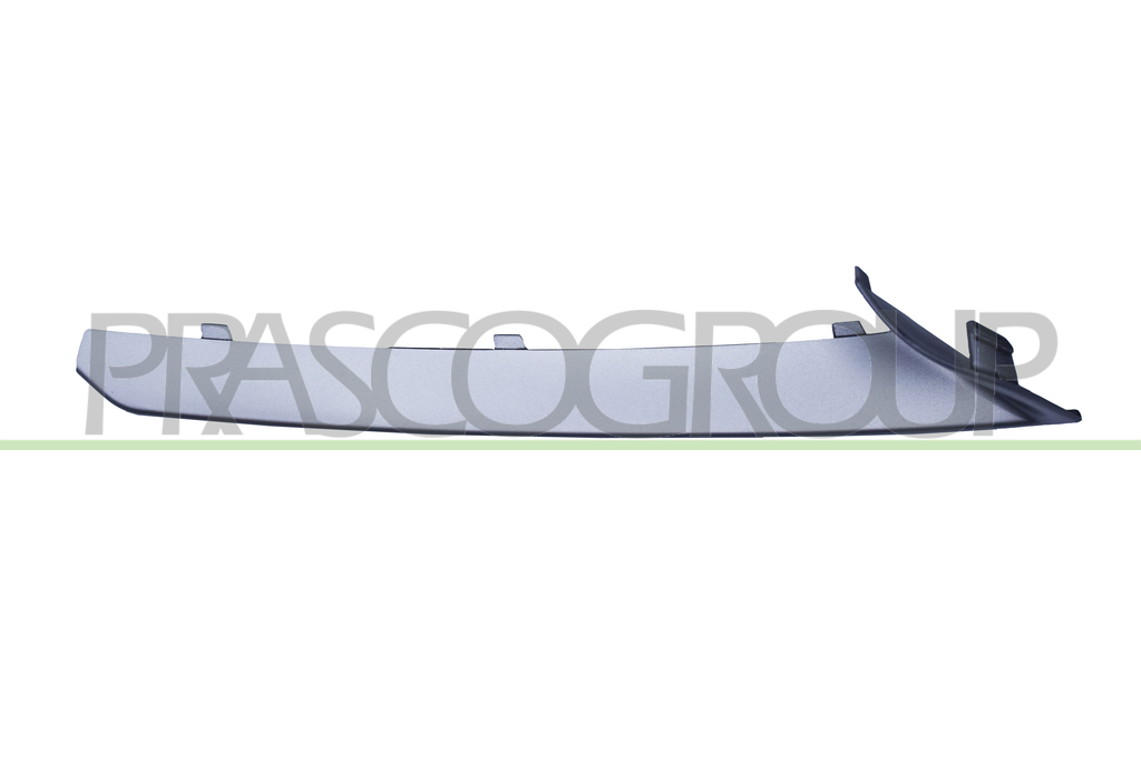 MOULURE DROIT DE PARE-CHOCS AVANT-ARGENT-VERSION ANTIBROUILLARD LED