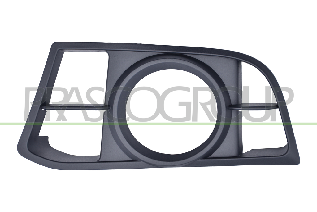 FRONT BUMPER GRILLE LEFT-BLACK-WITH FOG LAMP HOLES-OPEN