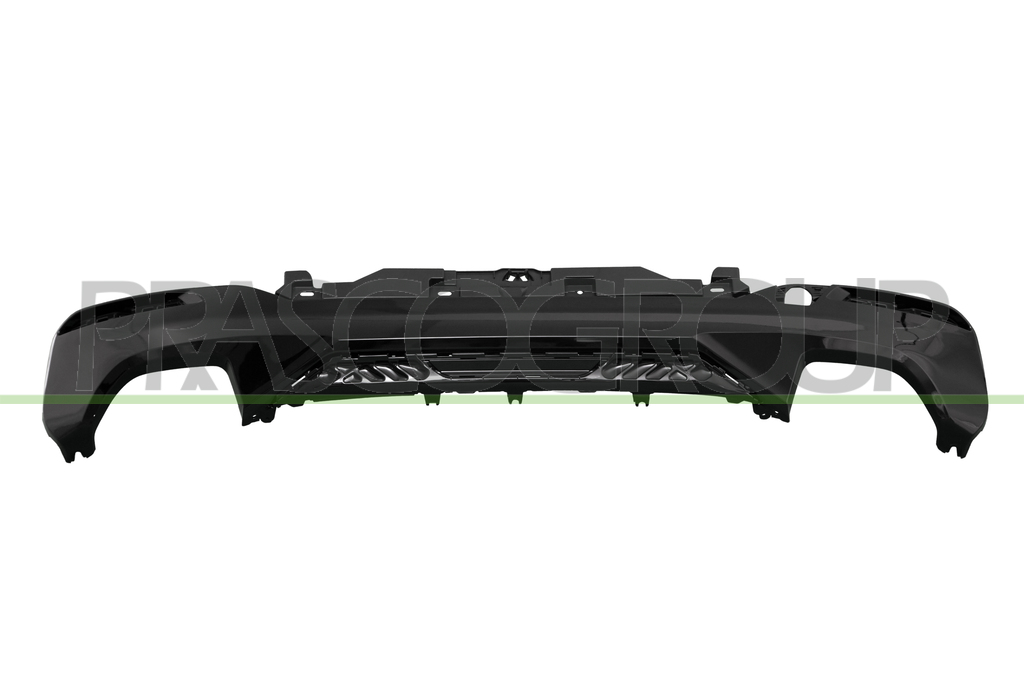 SPOILER PARACHOQUES TRASERO-NEGRO BRILLANTE CON TAPAGANCHO MOD. 520/540 M PERFORMANCE