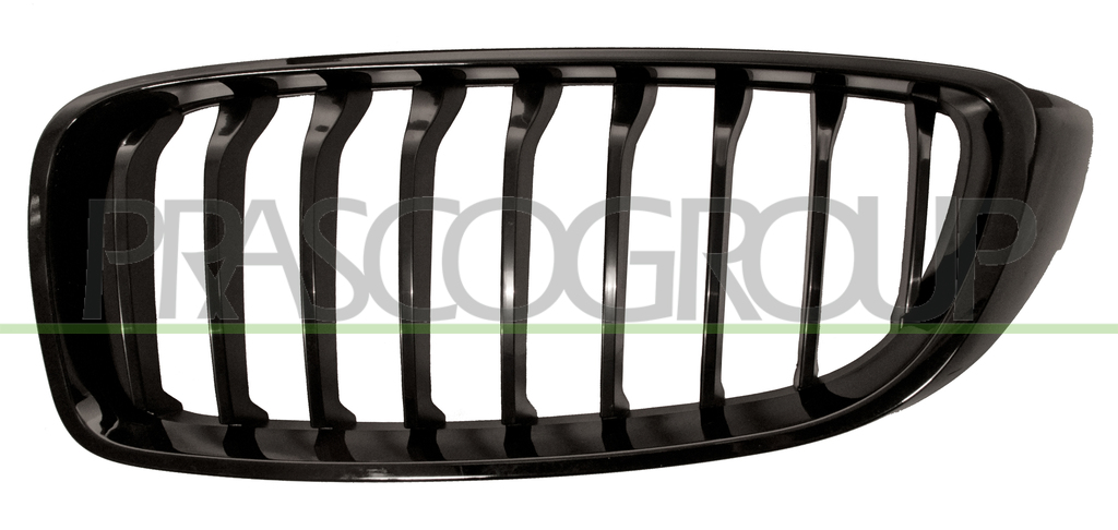 GRILLE CALANDRE GAUCHE PEINTE NOIRE/BRILLANTE