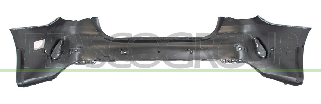 REAR BUMPER-PRIMED-WITH TOW HOOK COVER-WITH PDC AND PARK ASSIST HOLE+SENSOR HOLDERS