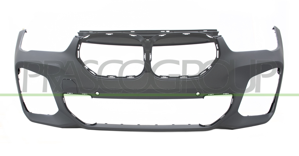 FRONT BUMPER PRIMED-WITH PDC AND PARK ASSIST+SENSOR HOLDERS-WITH CUTTING MARKS FOR HEADLAMP WASHERS