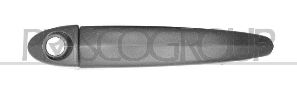 FRONT DOOR HANDLE LEFT-OUTER-PRIMED-WITH KEY HOLE