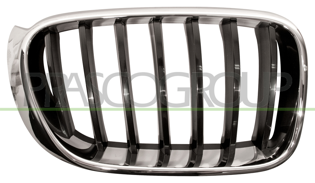 RADIATOR GRILLE RIGHT-CHROME-BLACK MOD. BASIS