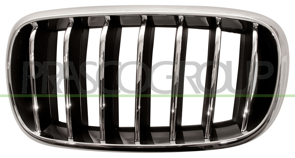 GRILLE CALANDRE GAUCHE CHROMEE-CHROMEE/NOIRE - MOD. PURE EXCELLENCE