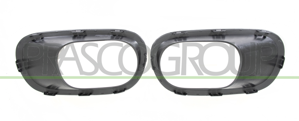 SET OF FOG LIGHT FRAMES BLACK-TEXTURED FINISH (RIGHT+LEFT)