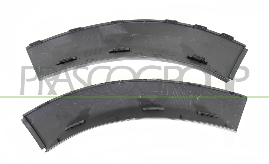 KIT PARTE ANTERIORE PARAFANGHINI ANTERIORI-NERI-GOFFRATI-CON TRACE PARK ASSIST-2 PEZZI.-(DESTRO+SINISTRO)