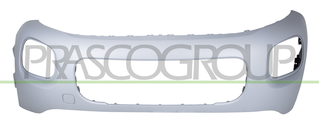FRONT BUMPER-PRIMED-WITH TOW HOOK COVER-WITH CUTTING MARKS FOR PDC
