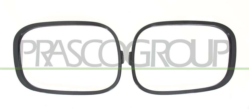 SET OF FOG LIGHT FRAMES BLACK-SMOOTH-TO BE PRIMED (RIGHT+LEFT)