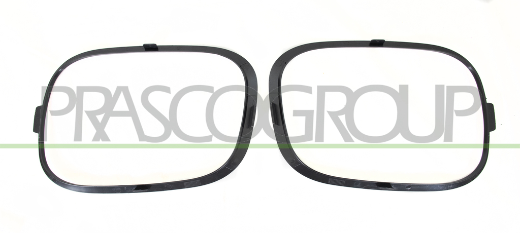 SET OF FOG LIGHT FRAMES BLACK-SMOOTH-TO BE PRIMED (RIGHT+LEFT)