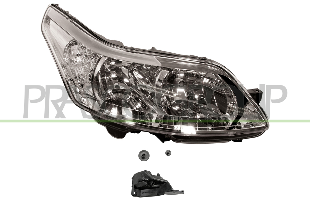 HEADLAMP RIGHT H1+H7 ELECTRIC-WITH MOTOR-WITH FIXATION ADAPTER-VALEO TYPE