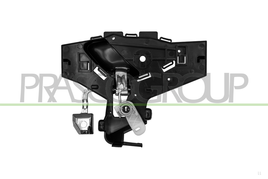 FRONT DOOR HANDLE LEFT-INNER-WITH CHROME LEVER-GRAY HOUSING