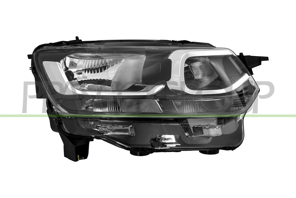 HEADLAMP RIGHT H7+H1-UPPER-ELECTRIC-WITH MOTOR
