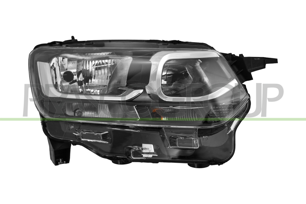 HEADLAMP RIGHT H7+H1-UPPER-ELECTRIC-WITH MOTOR
