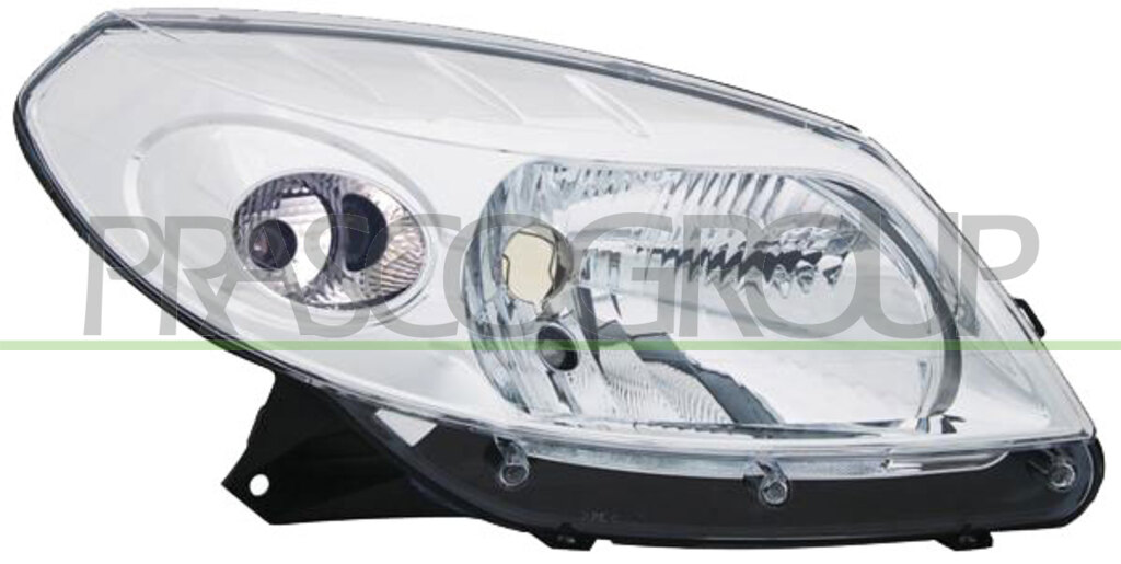 OPTICA IZQUIERDA H4 ELECTRICA-SIN MOTOR-CROMADA