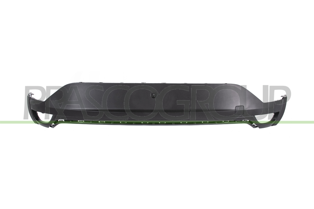 REAR BUMPER-LOWER-BLACK-TEXTURED FINISH-WITH CUTTING MARKS FOR PDC AND PARK ASSIST-WITH TOW HOOK COVER