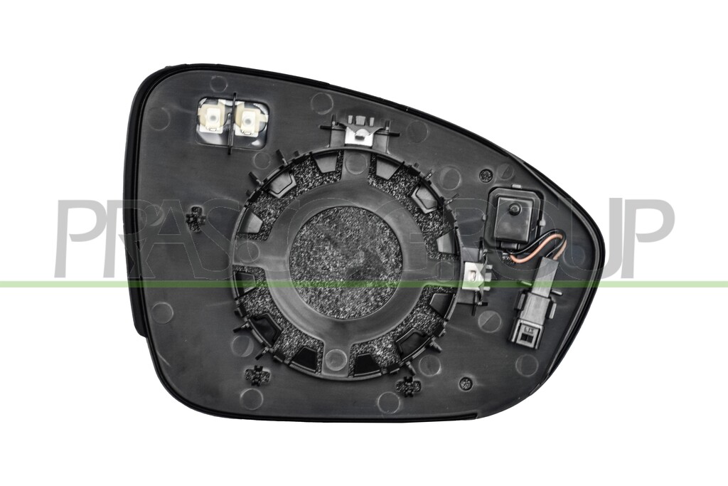 SPIEGELGLAS LINKS-HEIZBAR-MIT BLIS-KONVEX-2 PINS