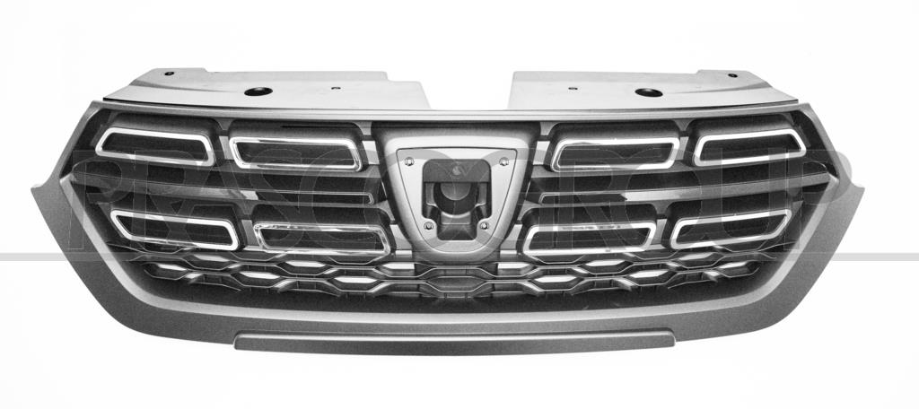 GRILLE CALANDRE NOIRE AVEC MOULURE CHROMEE'