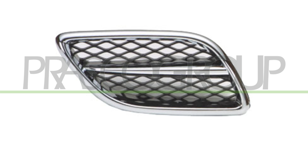 GRILLE CALANDRE DROITE CHROMEE/NOIRE 