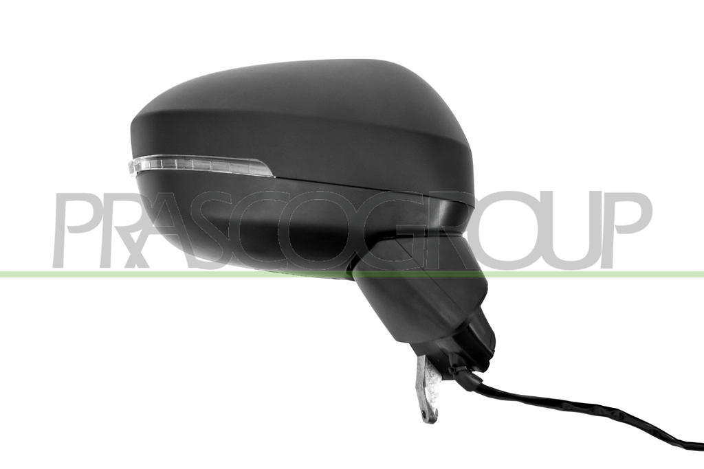 DOOR MIRROR RIGHT-ELECTRIC-PRIMED-WITH LAMP-CONVEX-5 PINS MOD. VISIA, ACENTA