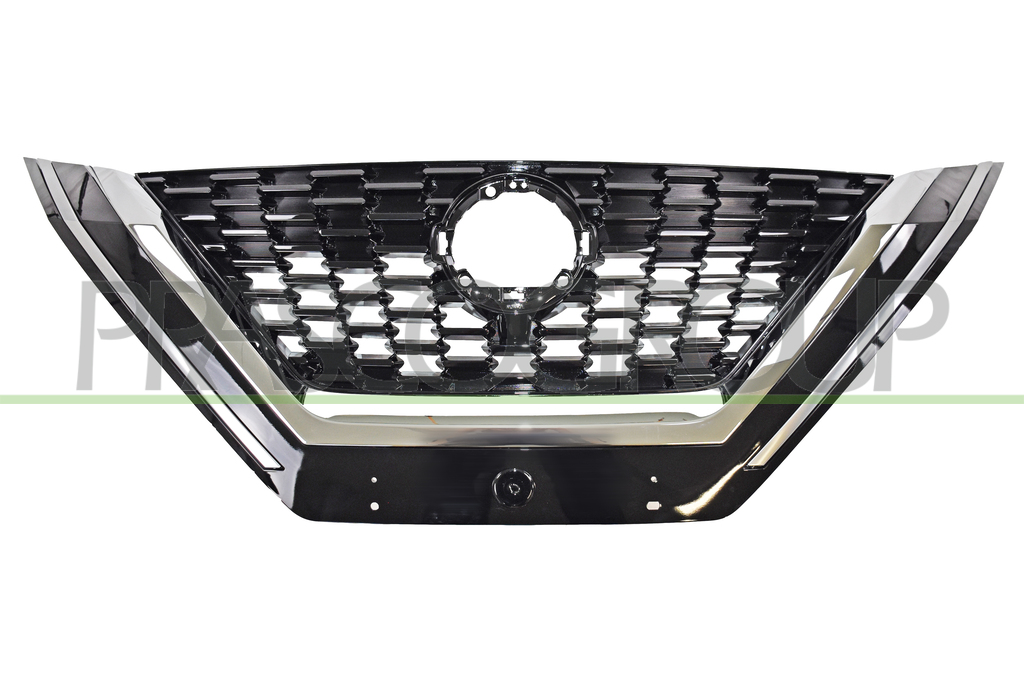 GRILLE DE CALANDRE-NOIRE-BRILLANT-AVEC MOULURE CHROMEE