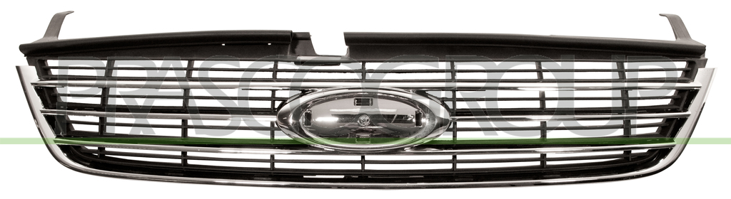 GRIGLIA RADIATORE-NERA-CON MODANATURA CROMATA-CON CORNICE CROMATA MOD. GHIA