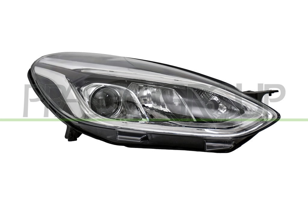 PROIETTORE DESTRO H7+H1-ELETTRICO-CON MOTORE-CON LUCE DIURNA-CROMATO-LED