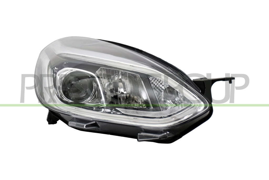 PROIETTORE DESTRO H7+H1-ELETTRICO-CON MOTORE-CON LUCE DIURNA-CROMATO-LED