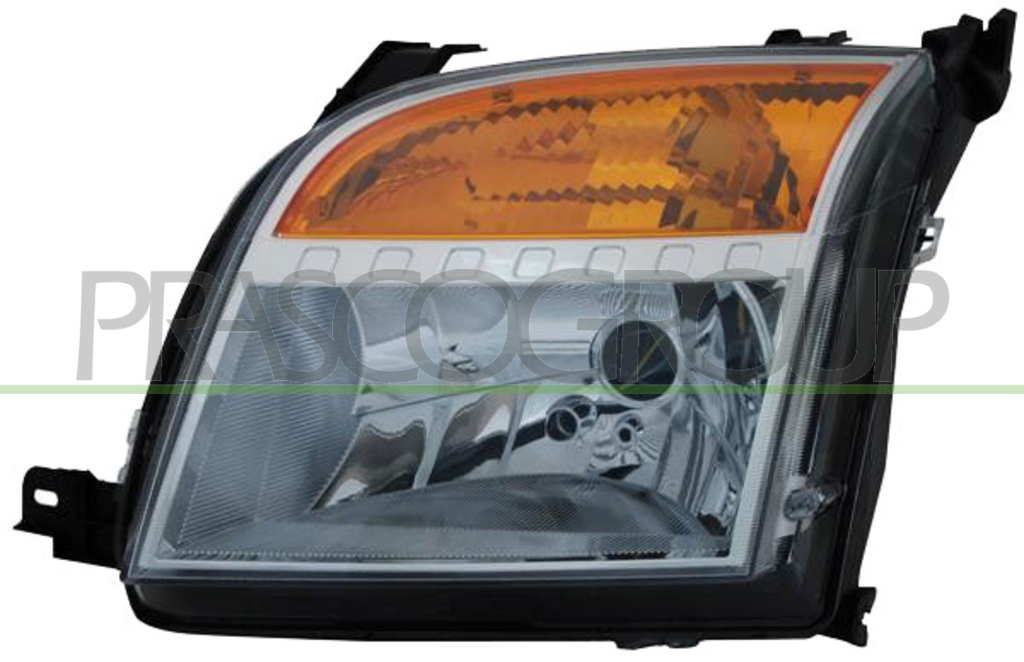 HEADLAMP RIGHT H4 ELECTRIC-WITH MOTOR