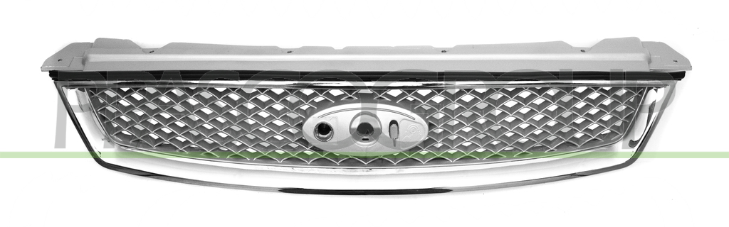 GRIGLIA RADIATORE-ARGENTO-CON CORNICE CROMATA