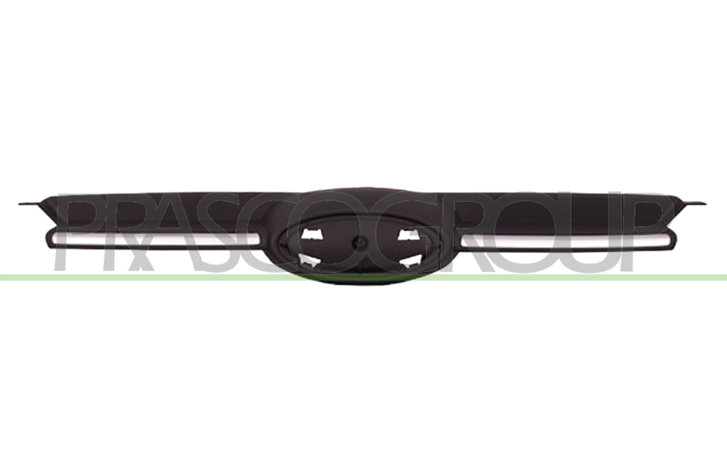GRIGLIA RADIATORE-NERA-CON MODANATURA CROMATA MOD. SE