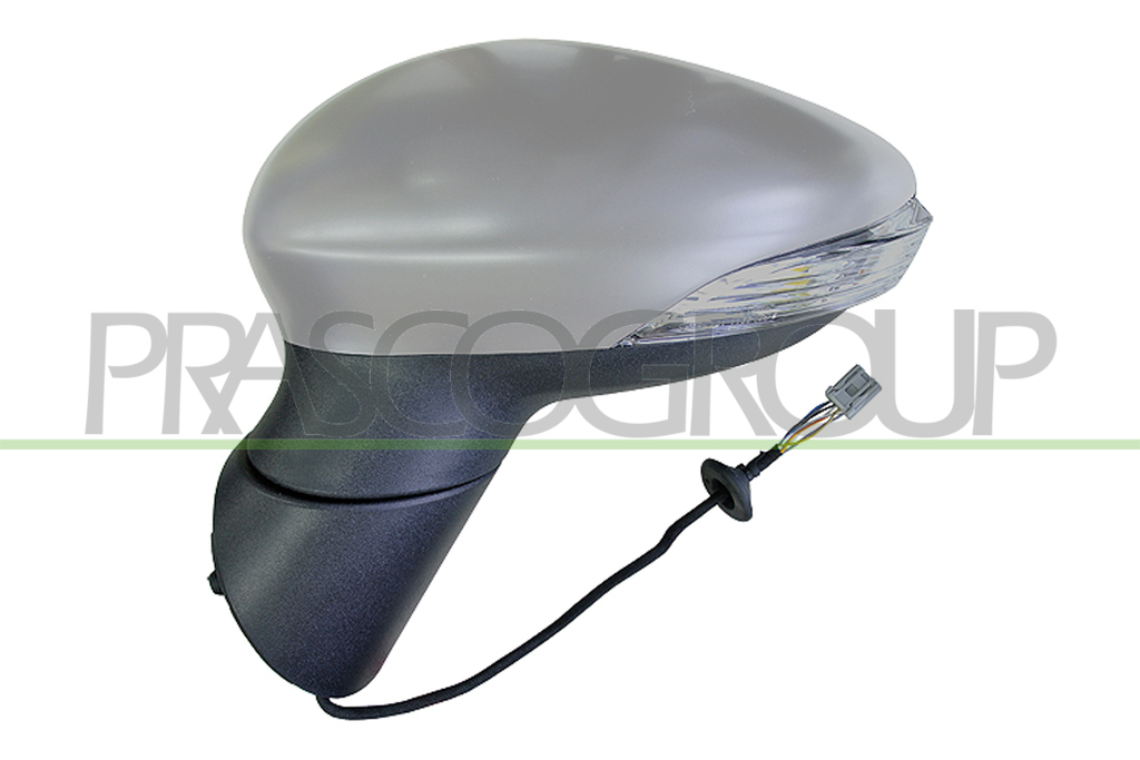 RETROVISORE SINISTRO-ELETTRICO-CON PRIMER-CON FANALE-ASFERICO