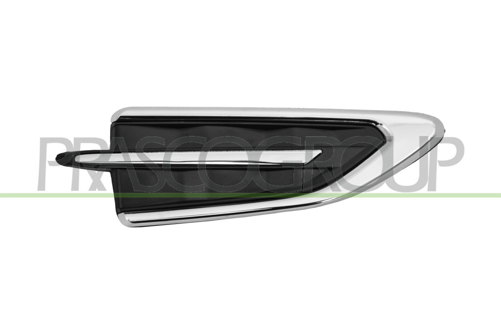 FRONT FENDER GRILLE RIGHT-BLACK-WITH CHROME MOLDING