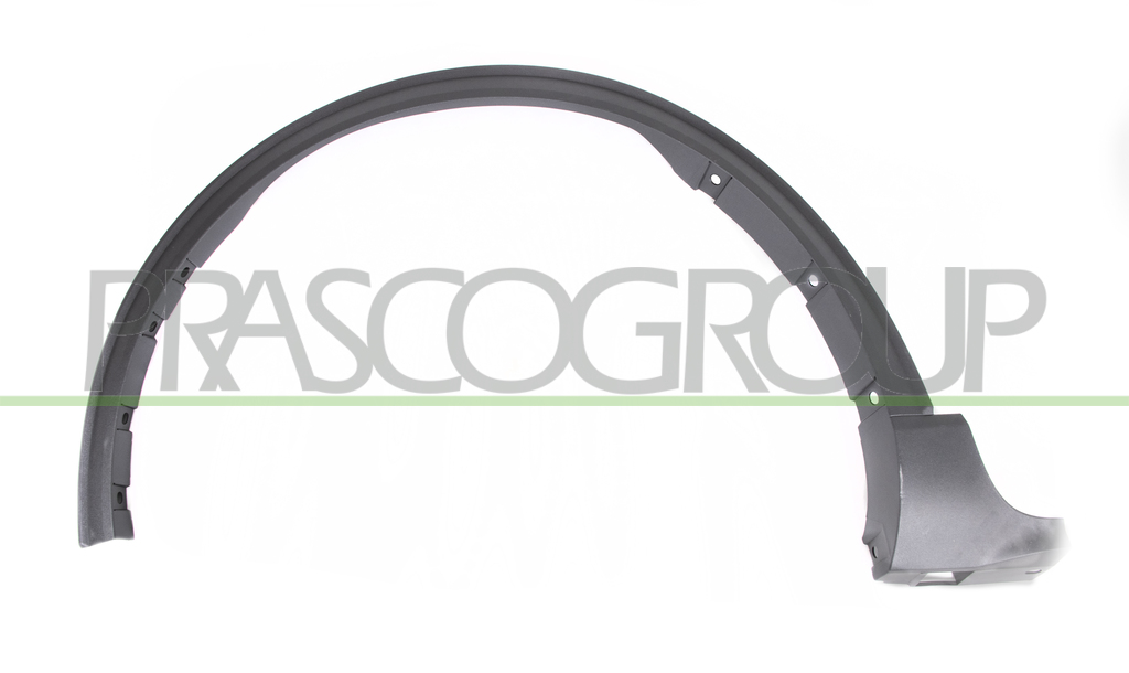 FRONT WHEEL ARCH EXTENSION LEFT-BLACK-TEXTURED FINISH-WITH CLIPS