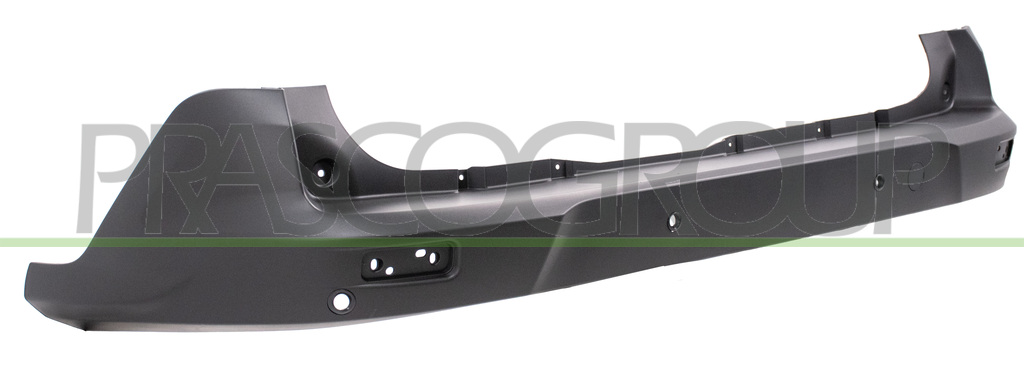 REAR BUMPER-CENTRE-BLACK-TEXTURED FINISH-WITH PDC HOLES+SENSOR HOLDERS-WITH TOW HOOK COVER