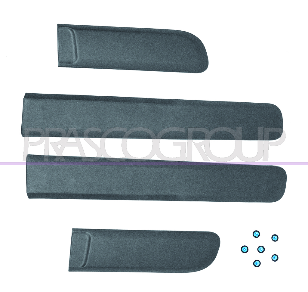 DOOR MOLDING SET-4PCS. WITH DOUBLE-SIDED TAPE AND PINS
