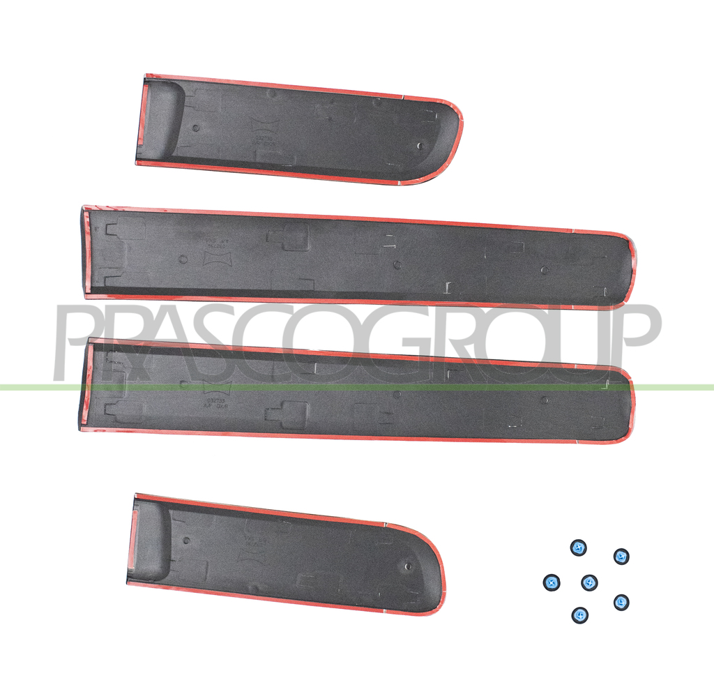 DOOR MOLDING SET-4PCS. WITH DOUBLE-SIDED TAPE AND PINS