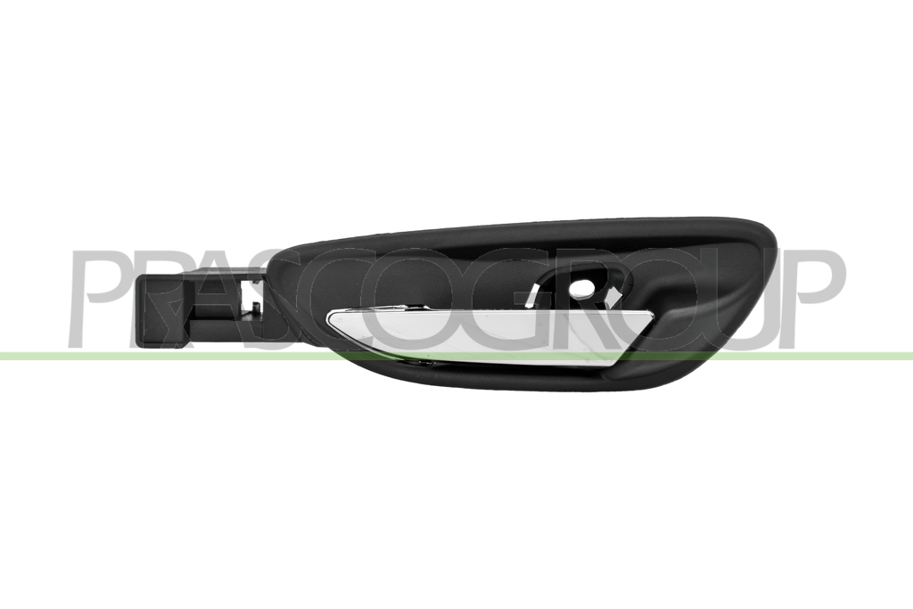 FRONT/REAR DOOR HANDLE LEFT-INNER-WITH CHROME LEVER-BLACK HOUSING